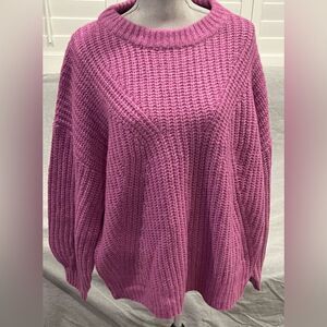 NWT Light Purple Cable Knit Sweater Women’s 2XL Very Soft NEW